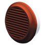 Terracotta round air vent cover with insect mesh for extractor fans, cooker hood outlets & ventilation systems